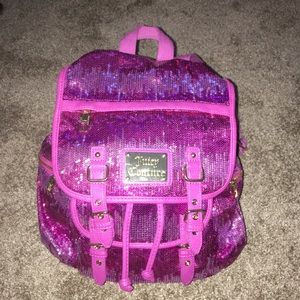 Pink and purple sequin Juicy Couture backpack